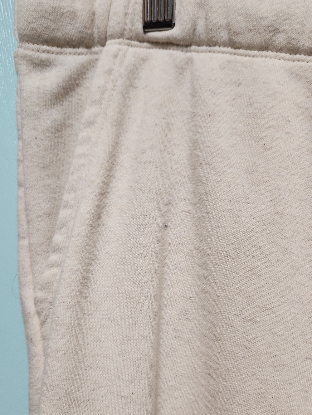 Women's Drawstring Casual Joggers Pants in Cream XL - Picture 7 of 9